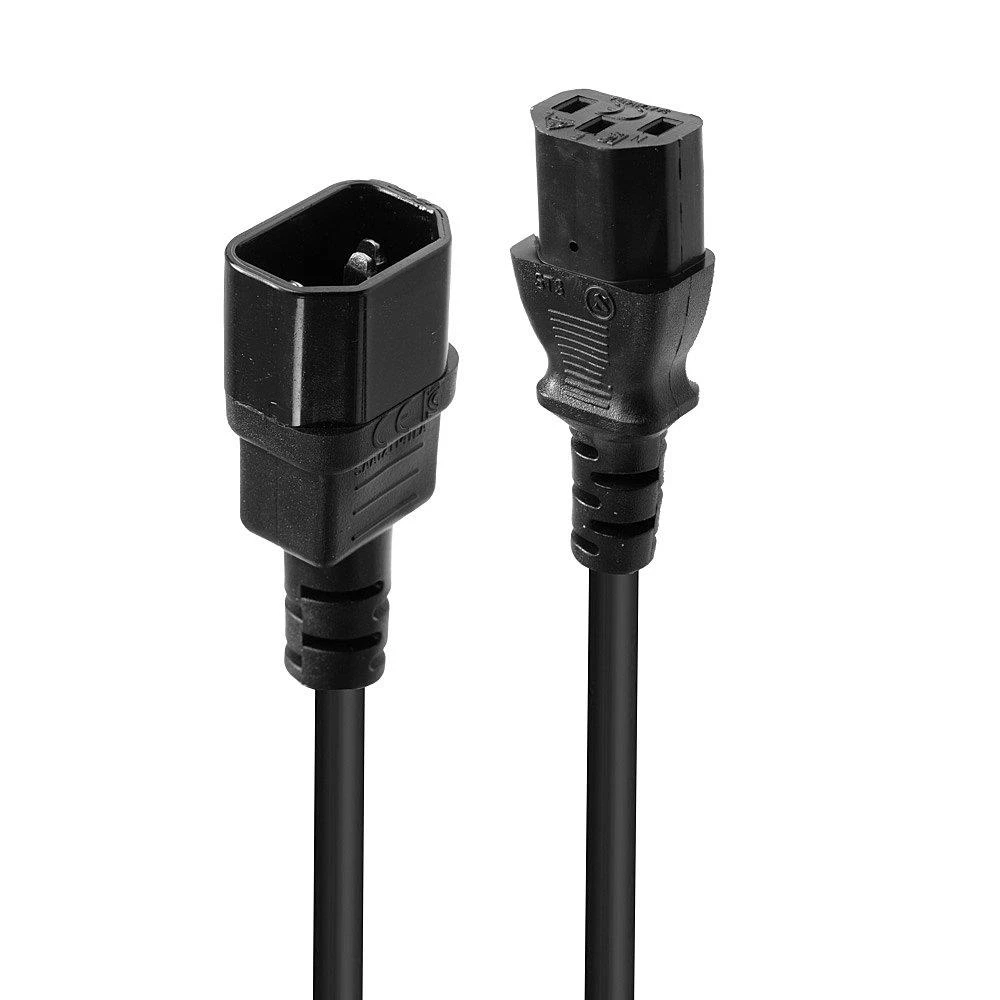 Lindy 30321 toitekaabel Must 1 m C14 pistikut C13 pistikut