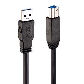 Lindy 43098 USB-kaabel 10 m USB 3.2 Gen 1 (3.1 Gen 1) USB A USB B Must