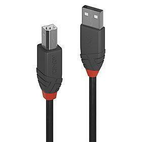 Lindy 36675 USB-kaabel USB 2.0 5 m USB A USB B Must