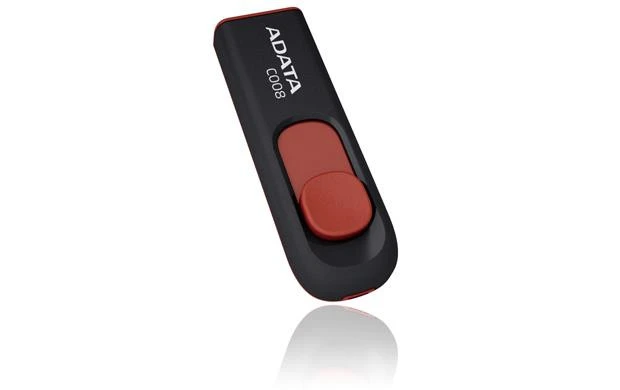ADATA C008 64GB USB-välkmälu USB tüüp A 2.0 Must, Punane