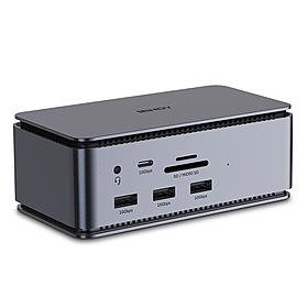 Lindy 43372 sülearvuti dokk ja pordireplikaator Dokkimine USB4 Söehall