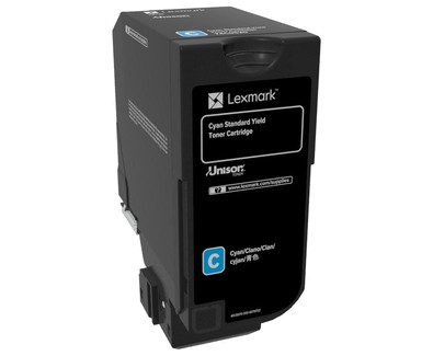 Lexmark CS72x Cyan Standard Yield Toner Cartridge | Lexmark 74C0S20 | CS720 Cyan Standard Yield Toner Cartridge | Cartridge | Cyan