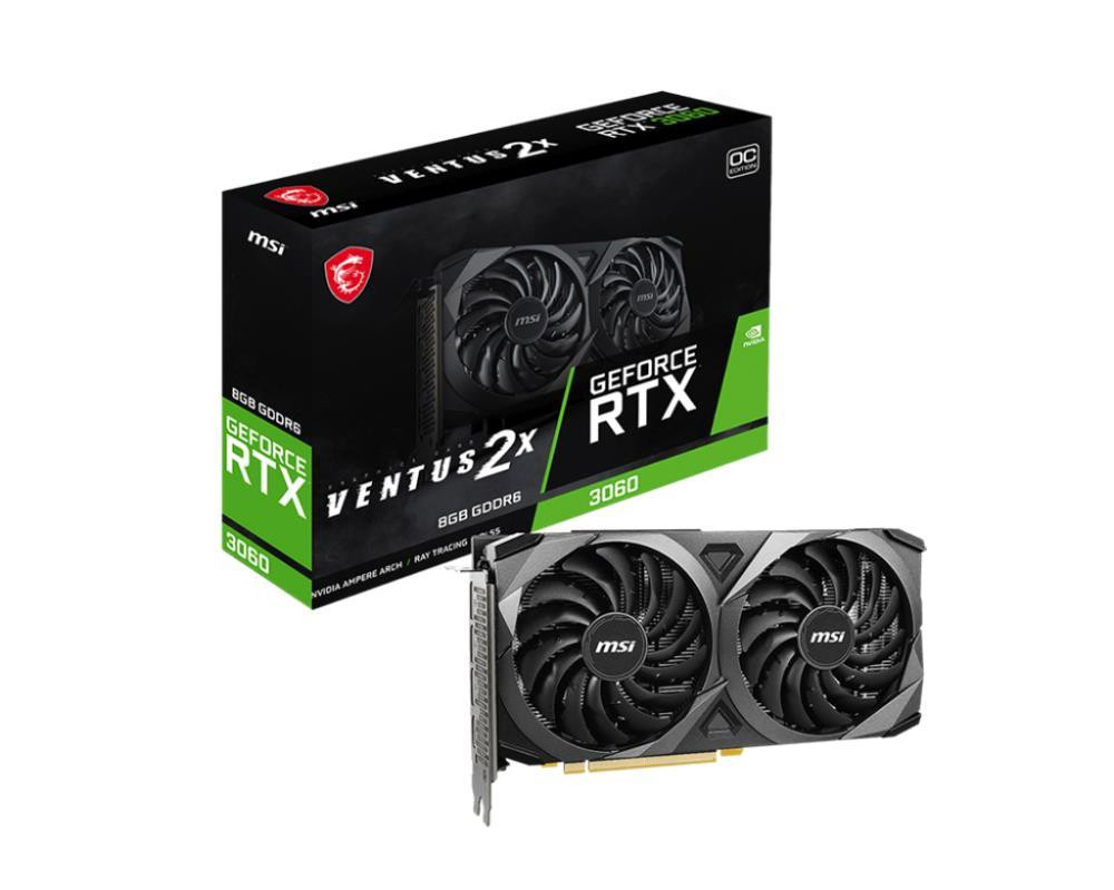 MSI VENTUS GeForce RTX 3060 2X 8G OC NVIDIA 8 GB GDDR6