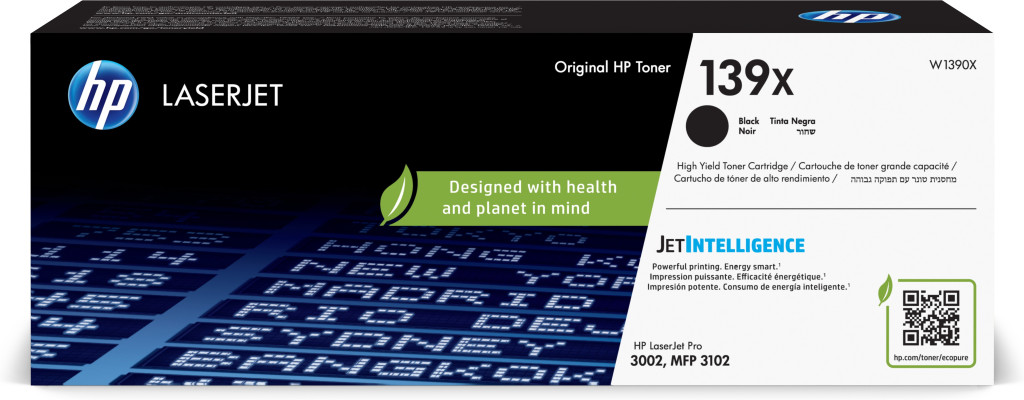 HP 139X High Yield Black Org LJ Toner