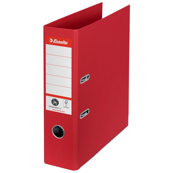 Registraator ESSELTE No1 Recycle, A4, kartong, 75 mm, punane