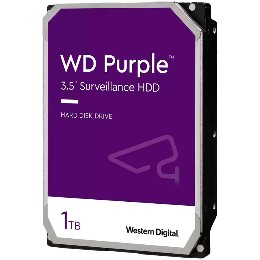 HDD AV WD Purple (3.5'', 1TB, 64MB, 5400 RPM, SATA 6 Gb/s)