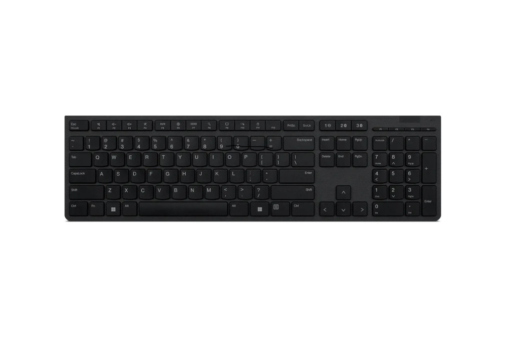 Lenovo | Professional Wireless Rechargeable Keyboard | Keyboard | Wireless | Lithuanian | Grey | Scissors switch keys