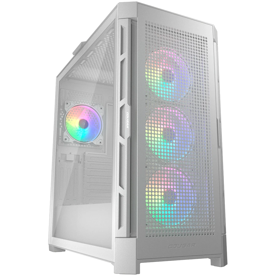 COUGAR DUOFACE PRO RGB PC Case, Mid Tower, White