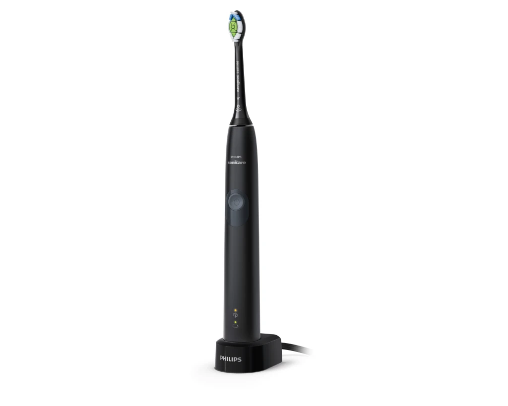 Philips | Electric Toothbrush with Pressure Sensor | HX6800/44 Sonicare ProtectiveClean 4300 | Rechargeable | For adults | Number of brush heads included 1 | Number of teeth brushing modes 1 | Sonic technology | Black/Grey