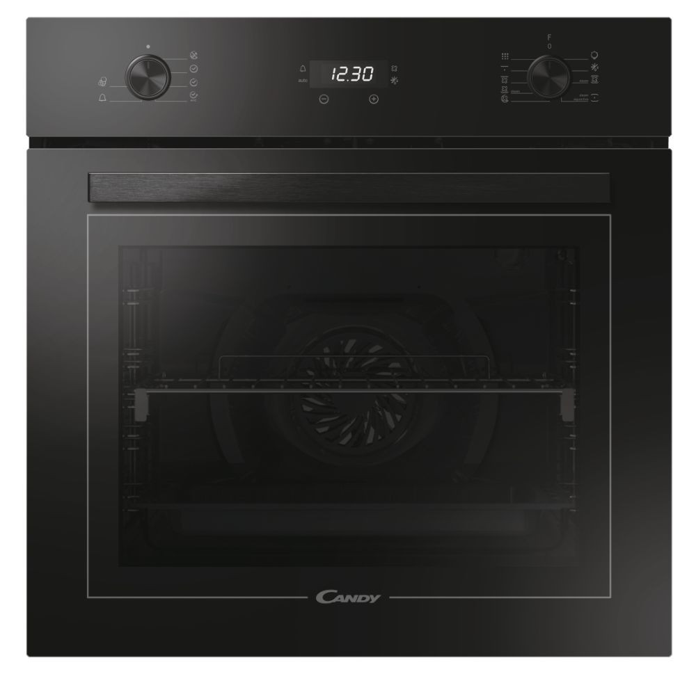 Candy Oven FCM996NRL 70 L Multifunctional Aquactiva/Pyrolysis Mechanical and electronic Steam function Height 59.5 cm Width 59.5 cm Black