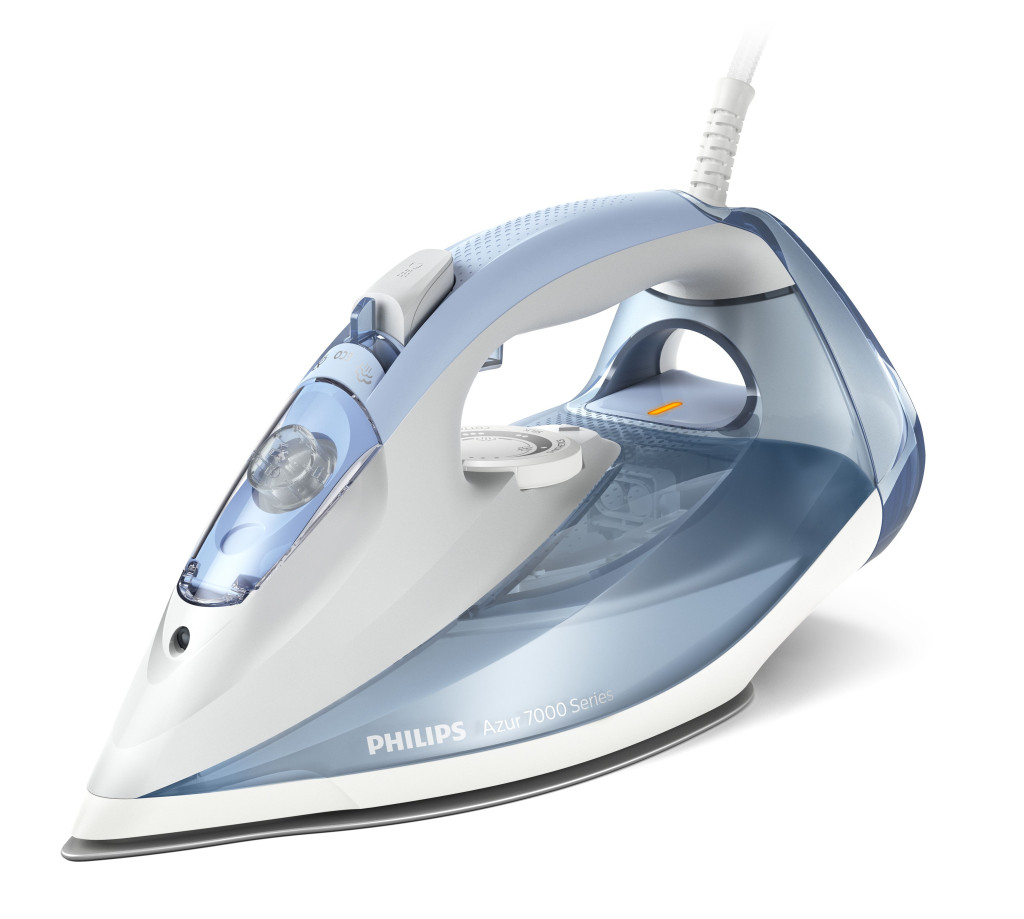 Philips | DST7011/20 | Steam Iron | 2600 W | Water tank capacity 300 ml | Continuous steam 45 g/min | Steam boost performance 220 g/min | Light Blue/Gray