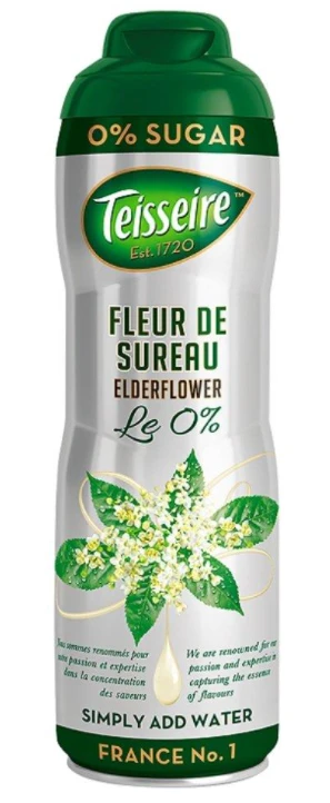 Siirup TEISSEIRE, Leedriõis, ilma suhkruta, 0,6l
