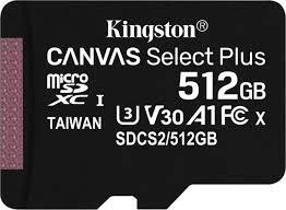 Kingston Technology Canvas Select Plus 512 GB SDXC UHS-I Klass 10