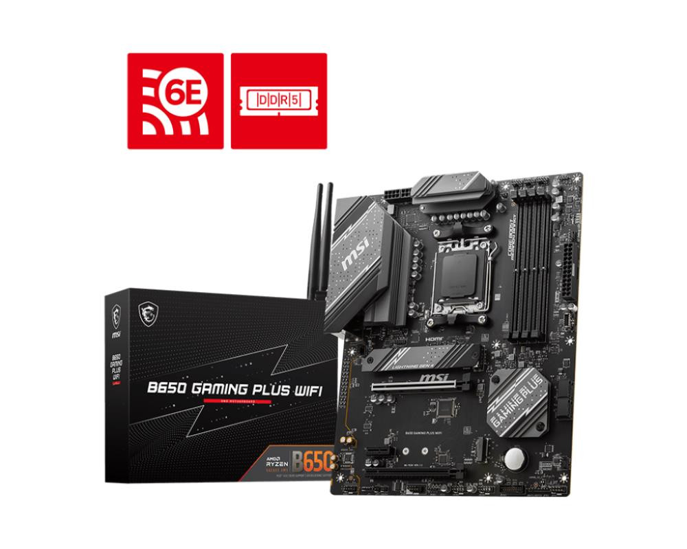 MSI B650 GAMING PLUS WIFI emaplaat AMD B650 Protsessoripesa AM5 ATX