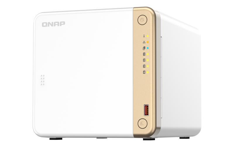 QNAP TS-462-4G võrkupääsu- ja varundusserver NAS Tower Ethernet LAN Valge N4505