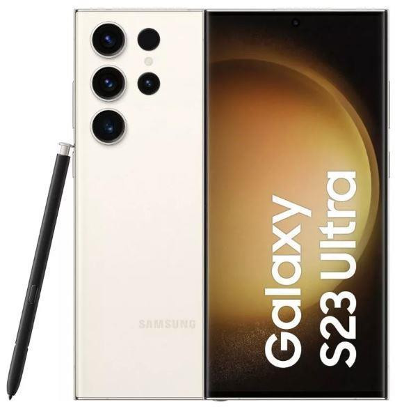 Samsung Galaxy S23 Ultra SM-S918B 17,3 cm (6.8") Kaksik-SIM Android 13 5G USB tüüp-C 12 GB 512 GB 5000 mAh Kreemikas