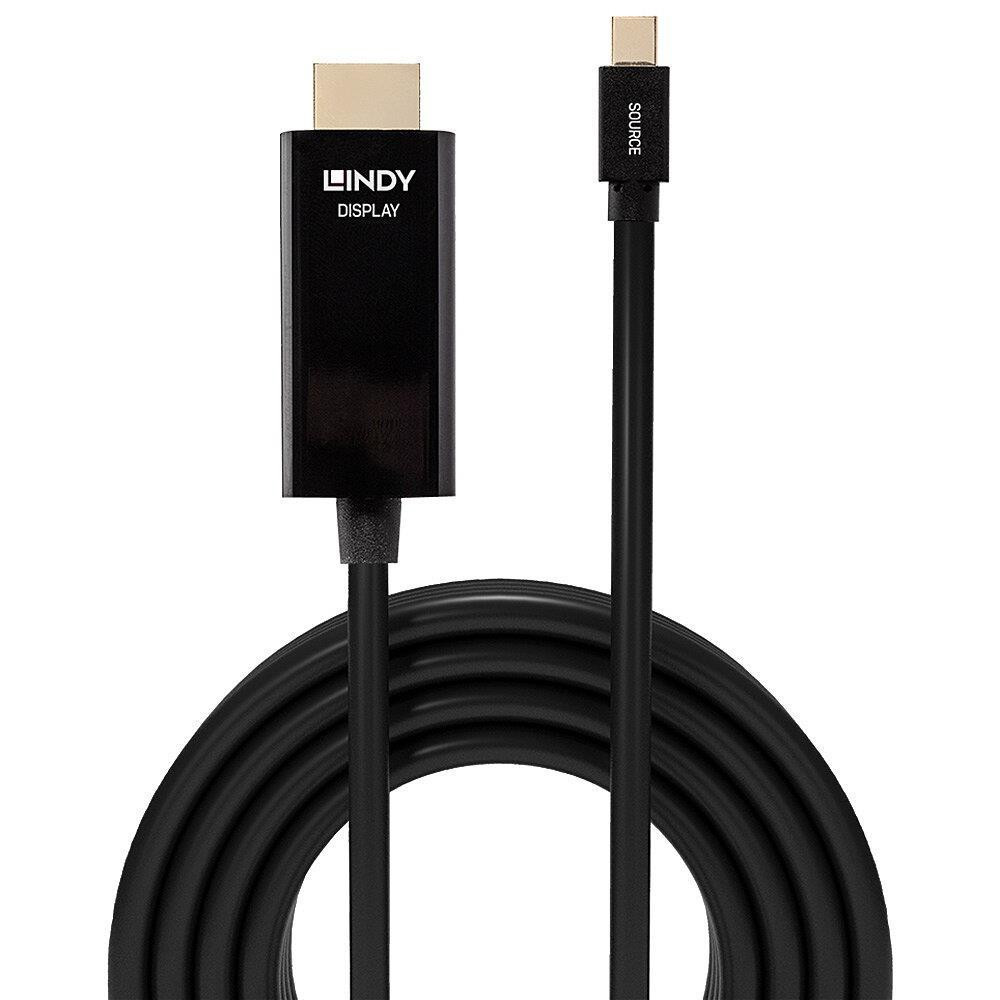 Lindy 36928 videokaabliadapter 3 m Mini DisplayPort HDMI tüüp A (Standard) Must