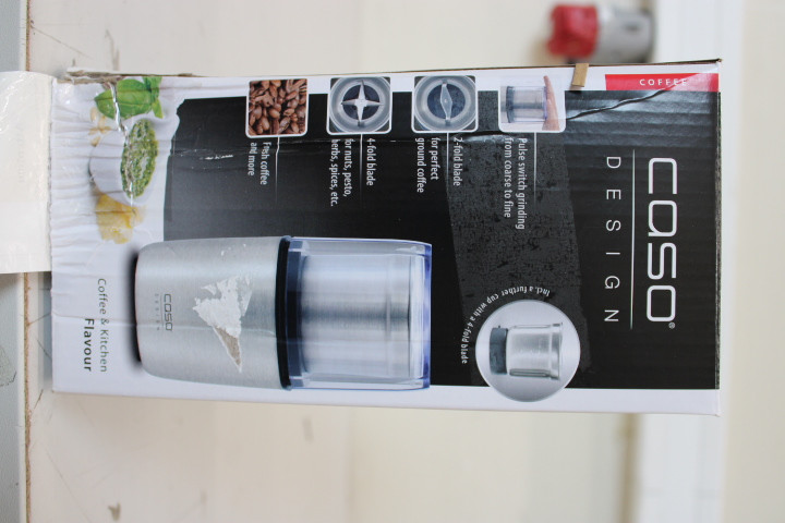 SALE OUT. | Caso | Coffee and spice grinder | 1831 | 200 W | Lid safety switch | Number of cups 4-8 pc(s) | Pulse function | Stainless steel | DAMAGED PACKAGING