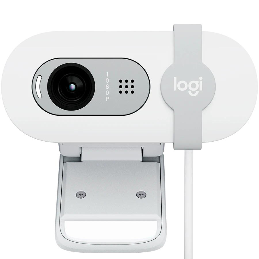 LOGITECH Brio 100 Full HD Webcam - OFF-WHITE - USB