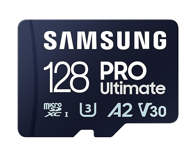 Samsung | MicroSD Card with Card Reader | PRO Ultimate | 128 GB | microSDXC Memory Card | Flash memory class U3, V30, A2