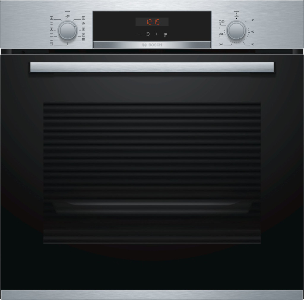 Bosch | HBA574BR0 | Oven | 71 L | Electric | Pyrolysis | Rotary and electronic | Height 59.5 cm | Width 59.4 cm | Stainless steel