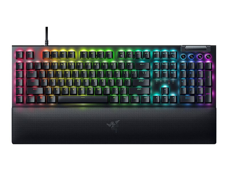 Razer | Black | Mechanical Gaming Keyboard | BlackWidow V4 | Mechanical Gaming Keyboard | Wired | Nordic | N/A g | Green Mechanical Switches (Clicky)