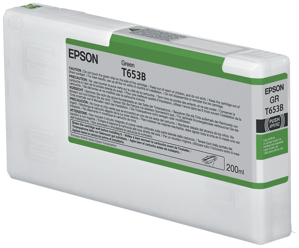 Epson T653B Green Ink Cartridge (200ml)