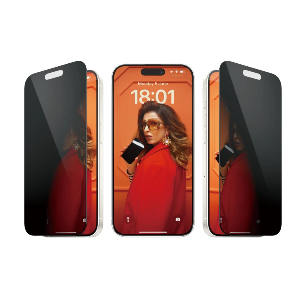 PanzerGlass | Screen protector | Apple | iPhone 15 Pro | Glass | Black | Ultra-Wide Fit w. EasyAligner