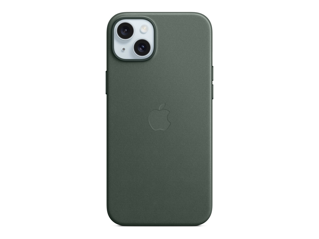Apple iPhone 15 Plus FineWoven Case with MagSafe - Evergreen | Apple | iPhone 15 Plus FineWoven Case with MagSafe | Case with MagSafe | Apple | iPhone 15 Plus | FineWoven | Evergreen