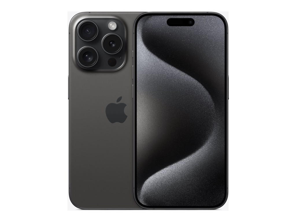 Apple | iPhone 15 Pro | Black Titanium | 6.1 " | Super Retina XDR display with ProMotion | Apple | A17 Pro | Internal RAM 8 GB | 128 GB | Dual SIM | Nano-SIM and eSIM | 3G | 4G | 5G | Main camera 48+12+12 MP | Secondary camera 12 MP | iOS | 17