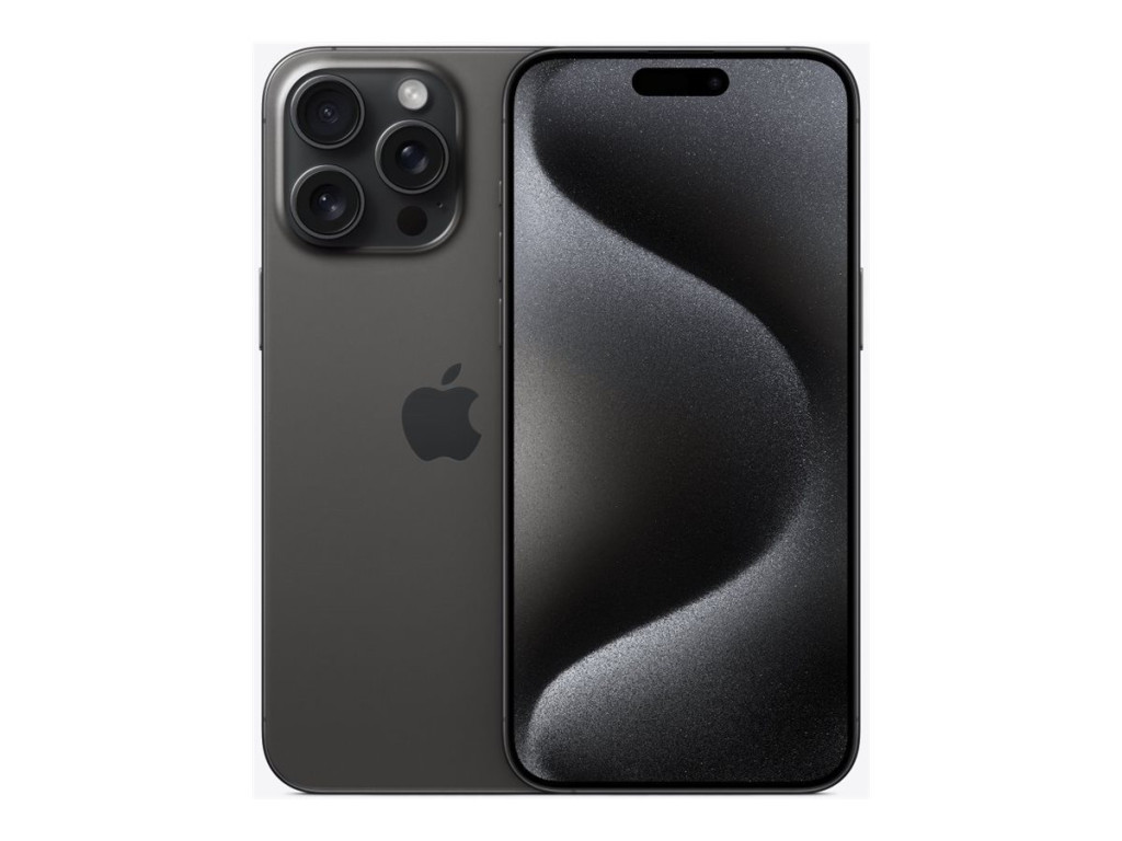 Apple | iPhone 15 Pro Max | Black Titanium | 6.7 " | Super Retina XDR | 1290 x 2796 pixels | A17 Pro | Internal RAM 8 GB | 256 GB | Dual SIM | Nano-SIM and eSIM | 4G | 5G | Main camera 48+12 MP | Secondary camera 12 MP | iOS | 17