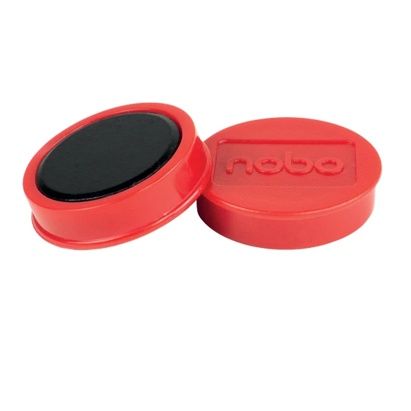 Tahvelmagnet Nobo, 10tk, 38mm, punane