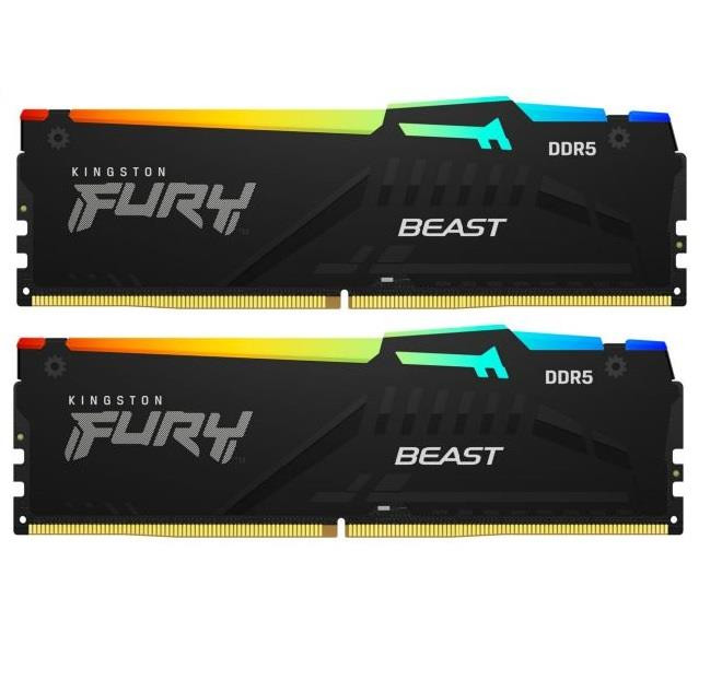 Kingston Technology FURY Beast RGB mälumoodul 32 GB 2 x 16 GB DDR5