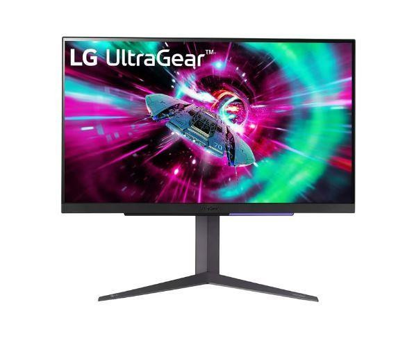 LG 32GR93U-B PC lamekuvar 80 cm (31.5") 3840 x 2160 pikslit 4K Ultra HD LCD Must, Hall, Lilla