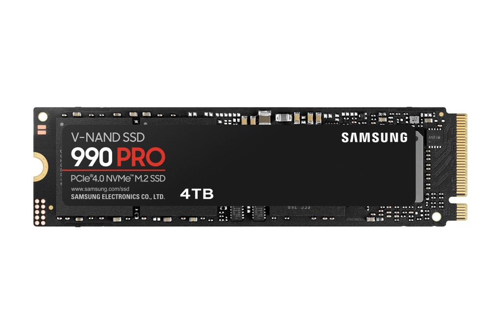 Samsung | 990 PRO | 4000 GB | SSD form factor M.2 2280 | SSD interface NVMe | Read speed 7450 MB/s | Write speed 6900 MB/s