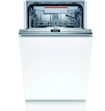 Built-in | Dishwasher | SPH4EMX28E | Width 44.8 cm | Number of place settings 10 | Number of programs 6 | Energy efficiency class D | Display | AquaStop function