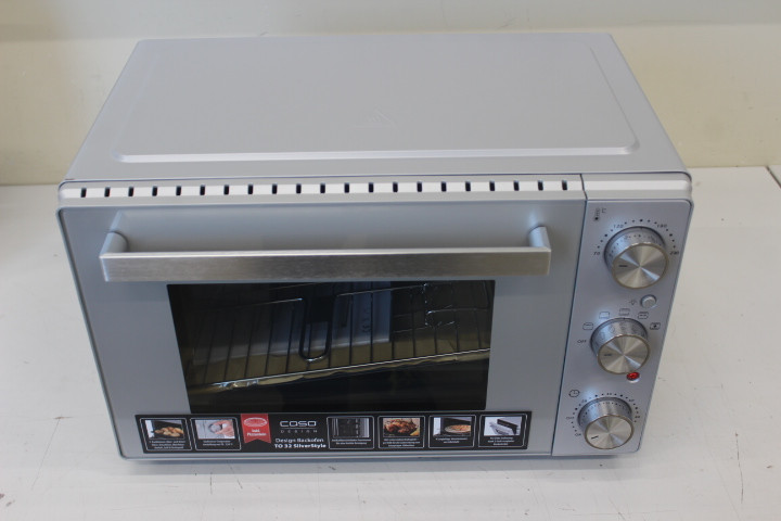 SALE OUT. Caso Compact oven TO 32 SilverStyle Caso 32 L Electric Easy Clean Manual Height 34.5 cm Width 54 cm Silver DAMAGED PACKAGING | Caso | TO 32 SilverStyle | Compact oven | 32 L | Electric | Easy Clean | Manual | Height 34.5 cm | Width 54 cm | Silver | DAMAGED PACKAGING