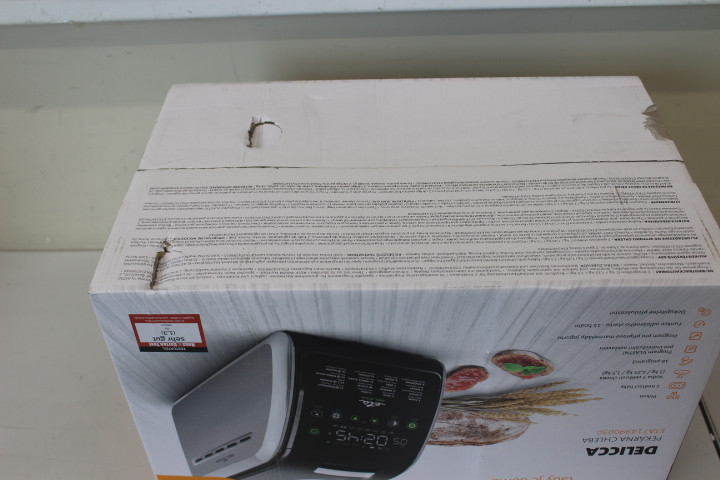 SALE OUT. ETA | Bread maker | Delicca II ETA714990030 | Power 850 W | Number of programs 12 | Display Yes | Black/Stainless steel | DAMAGED PACKAGING