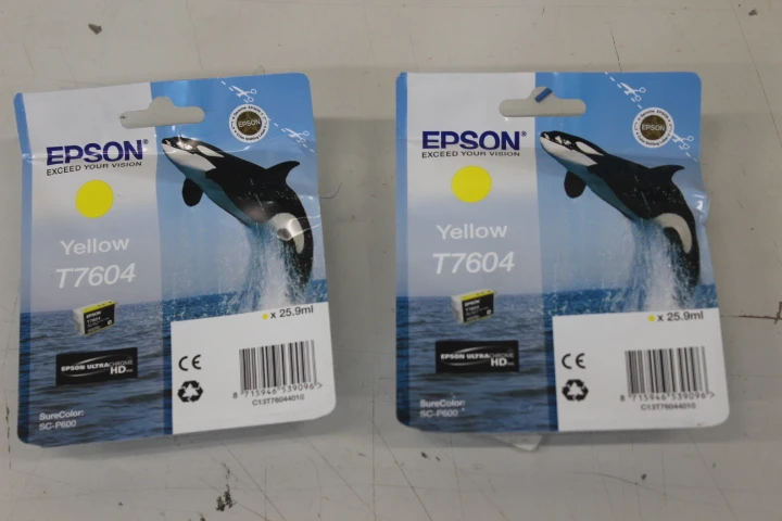 SALE OUT.   | Epson T7604 | Ink Cartridge | Yellow | DAMAGED PACKAGING