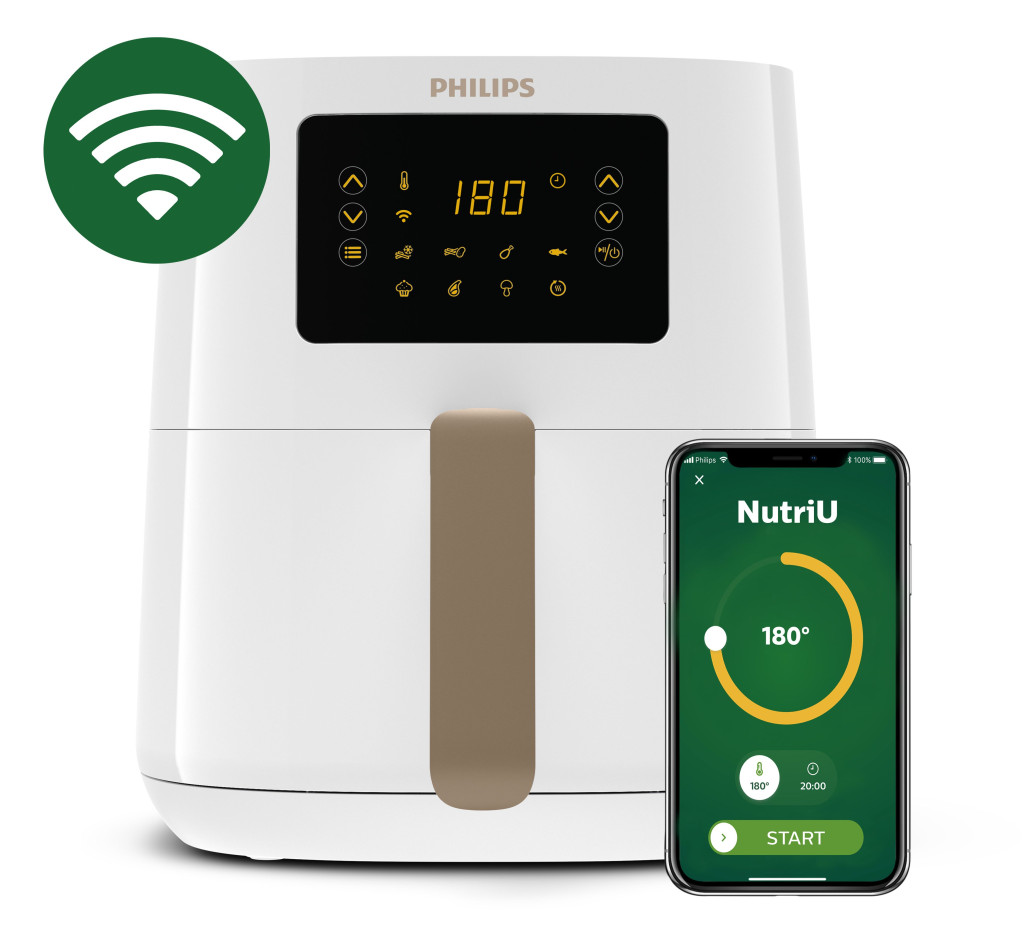 Philips | Airfryer Connected | HD9255/30 Series 5000 | Power 1400 W | Capacity 4.1 L | White