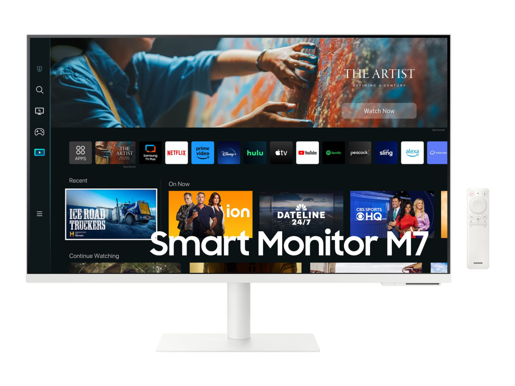 Samsung | 4K Smart monitor M70C with integrated apps | Samsung | S27CM703UU | LS27CM703UUXDU | 27 " | VA | 3840 x 2160 pixels | 16:9 | 4 ms | 300 cd/m² | White | HDMI ports quantity 1 | 60 Hz