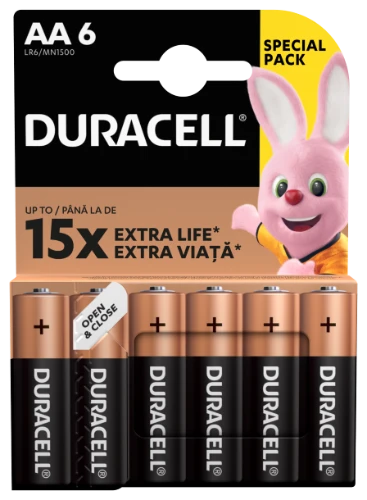 Patareid DURACELL AA, LR6, 6tk