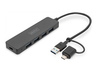 DIGITUS USB 3.0 Hub 4-Port Slimline