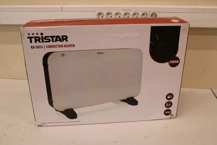 SALE OUT. Tristar KA-5813 Convector heater, White | Tristar | KA-5813 | Convector Heater | 2000 W | Number of power levels 2 | Suitable for rooms up to 25 m² | Suitable for rooms up to 60 m³ | White | DAMAGED PACKAGING, DENT ON CORPUS | IP00