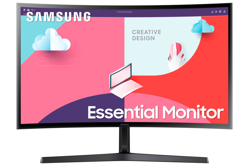 Samsung | Curved Monitor | LS24C366EAUXEN | 24 " | VA | 16:9 | 75 Hz | 4 ms | 1920 x 1080 pixels | 250 cd/m² | HDMI ports quantity 1 | Black