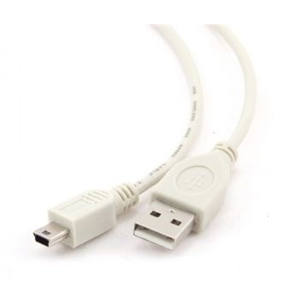 Cablexpert CC-USB2-AM5P-3 Mini-USB B -> USB A, 0.9 m, Valge