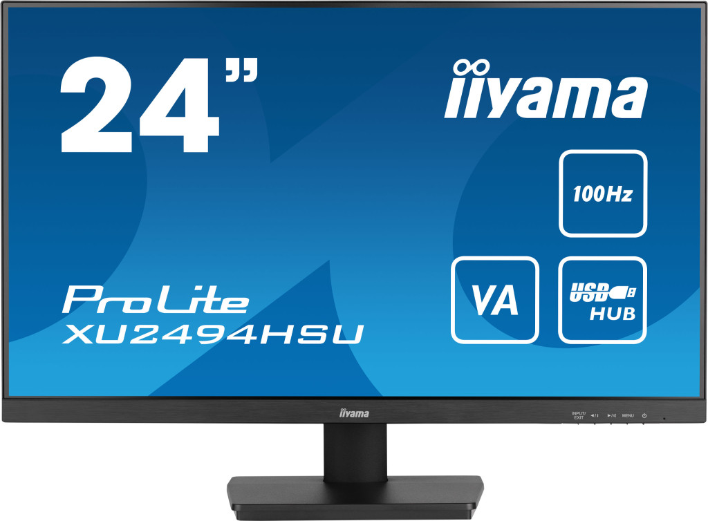 iiyama ProLite PC lamekuvar 60,5 cm (23.8") 1920 x 1080 pikslit Full HD LED Must