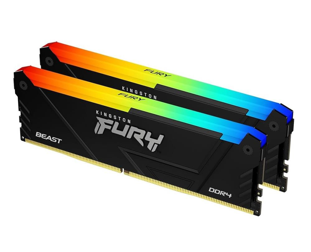 Kingston Technology FURY Beast RGB mälumoodul 16 GB 2 x 8 GB DDR4