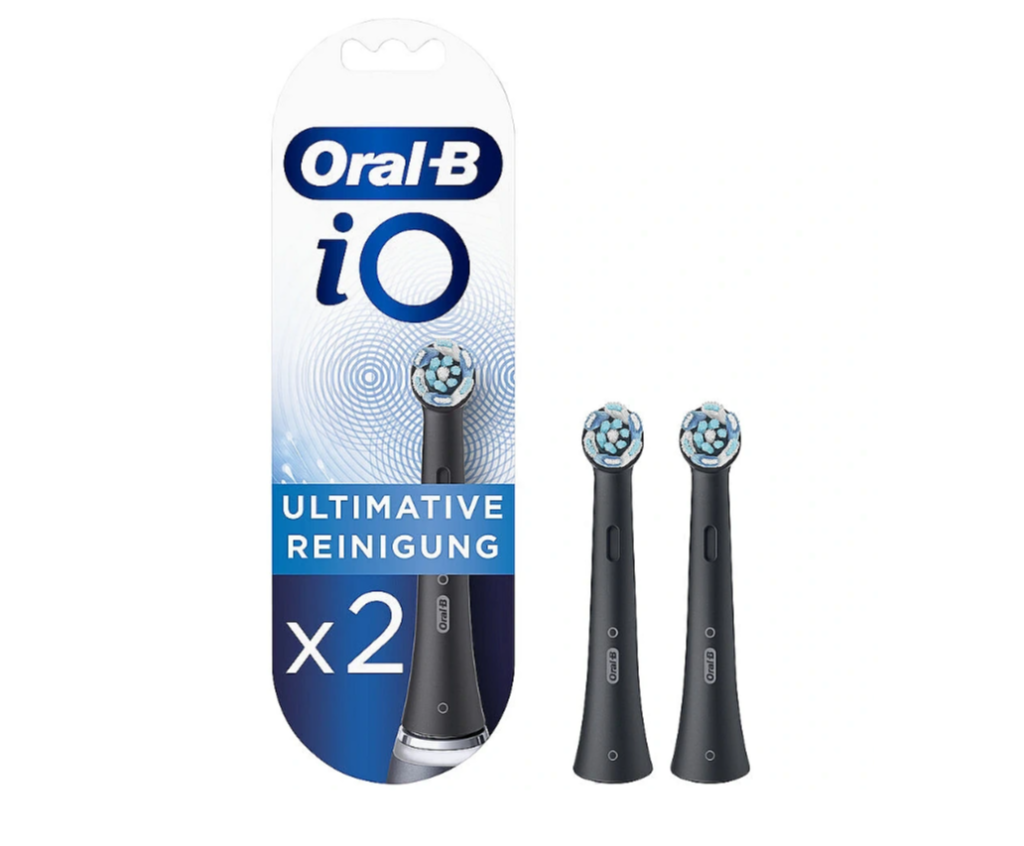 Oral-B | iO Refill Ultimate Clean | Replaceable Toothbrush Heads | Heads | For adults | Number of brush heads included 2 | Number of teeth brushing modes Does not apply | Black