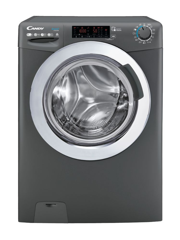 Candy | CSWS596TWMCRE-S | Washing Machine with Dryer | Energy efficiency class A | Front loading | Washing capacity 9 kg | 1500 RPM | Depth 58 cm | Width 60 cm | LCD | Drying system | Drying capacity 6 kg | Steam function | NFC